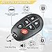 Vurkcy Key Fob Replacement for 2004-2018 Toyota Sienna Car Keyless Entry Remote Control, GQ43VT20T, 6 Buttons, 2Pcs