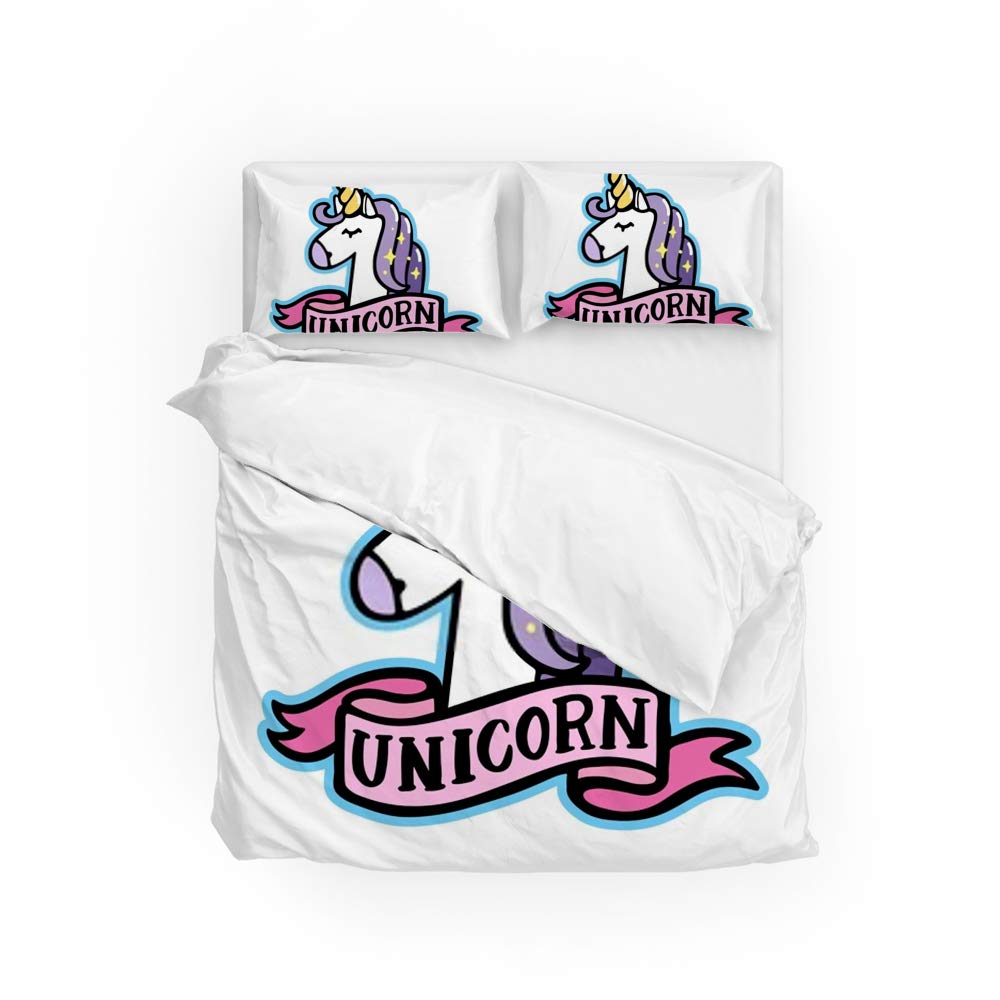 Parure de lit licorne CHEHONG pour des nuits douces et magiques