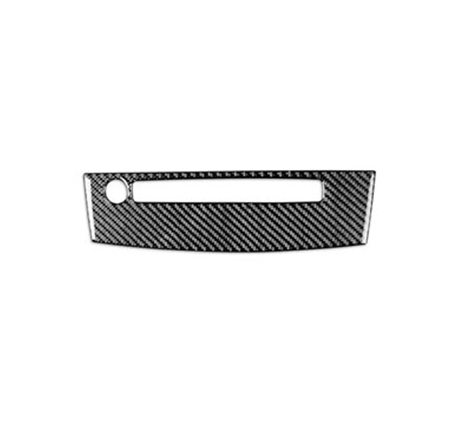 Piwine 14 Black Carbon Fiber Car Cd Air Conditioning Control Panel Trim Sticker For 5 Series E60 2004 2005 2006 2007 2008 2009 2010