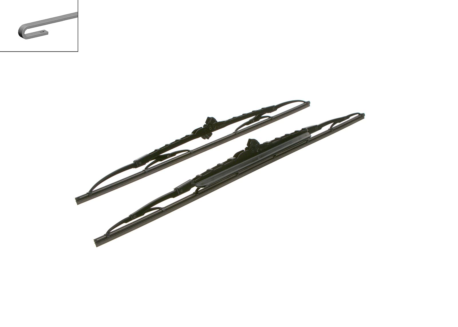 Balais D'Essuie-Glace Bosch Twin Spoiler 611S - 600mm/530mm - Paire Avant