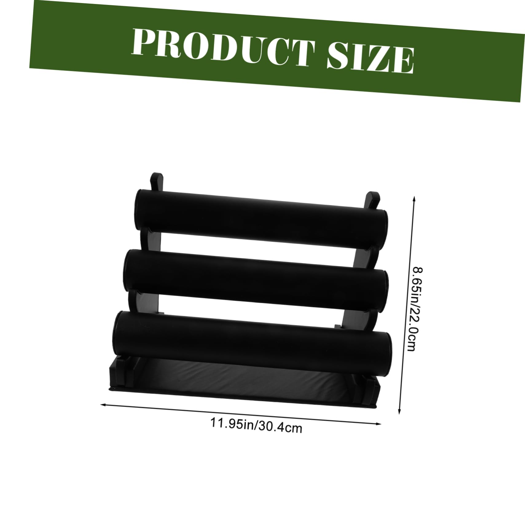 HOOTNEE Detachable Three Bracelet Display Stand Elegant Jewelry Organizer for Watches Bangles and Accessories Compact Stylish for Home Retail Showcase