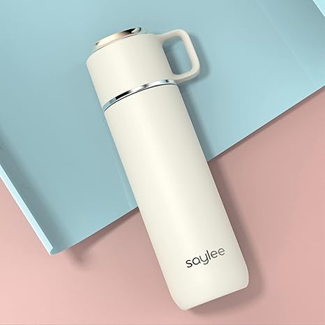 Amazon ウォーターボトル 水筒 魔法瓶 ステンレスボトル 真空断熱 保冷 保温 携帯ポット 直飲み 軽量 コップ付き カップ マグボトル 男女兼用 洗いやすい お茶入れ 給水ボトル 通勤 通学 おしゃれ シンプル 水筒 マグボトル オンライン通販