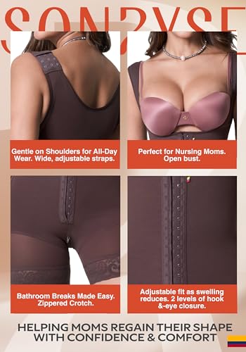 Image of Sonryse Tummy Tuck Compression Garment for Women Fajas Colombianas Reductoras y Moldeadoras Stage 2 Faja