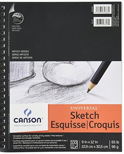 Canson Universal Sketch Pad 9X12 6 Pack