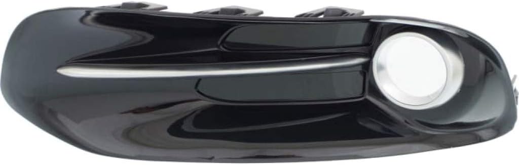 For Dodge Dart Fog Light Cover 2013 14 15 2016 Driver and Passenger Side Pair/Set | Bezel | Black | w/Chrome Trim | DOT/SAE Compliance | CH1038140 + CH1039140 | 68163975AB + 68163974AB