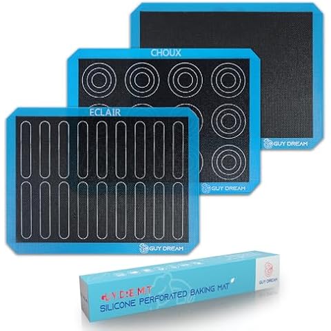 GUY DREAM 3PC Silicone Perforated Baking Mats Cover