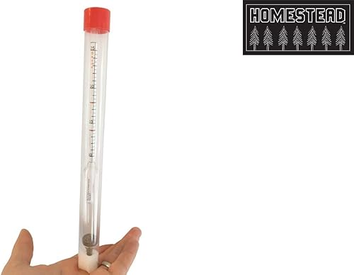 Miniatura 6 de Hidrómetro de jarabe de arce, mide el contenido de azúcar y humedad (densidad) de la savia hervida - Escala Baume y Brix - Calibrado para crear