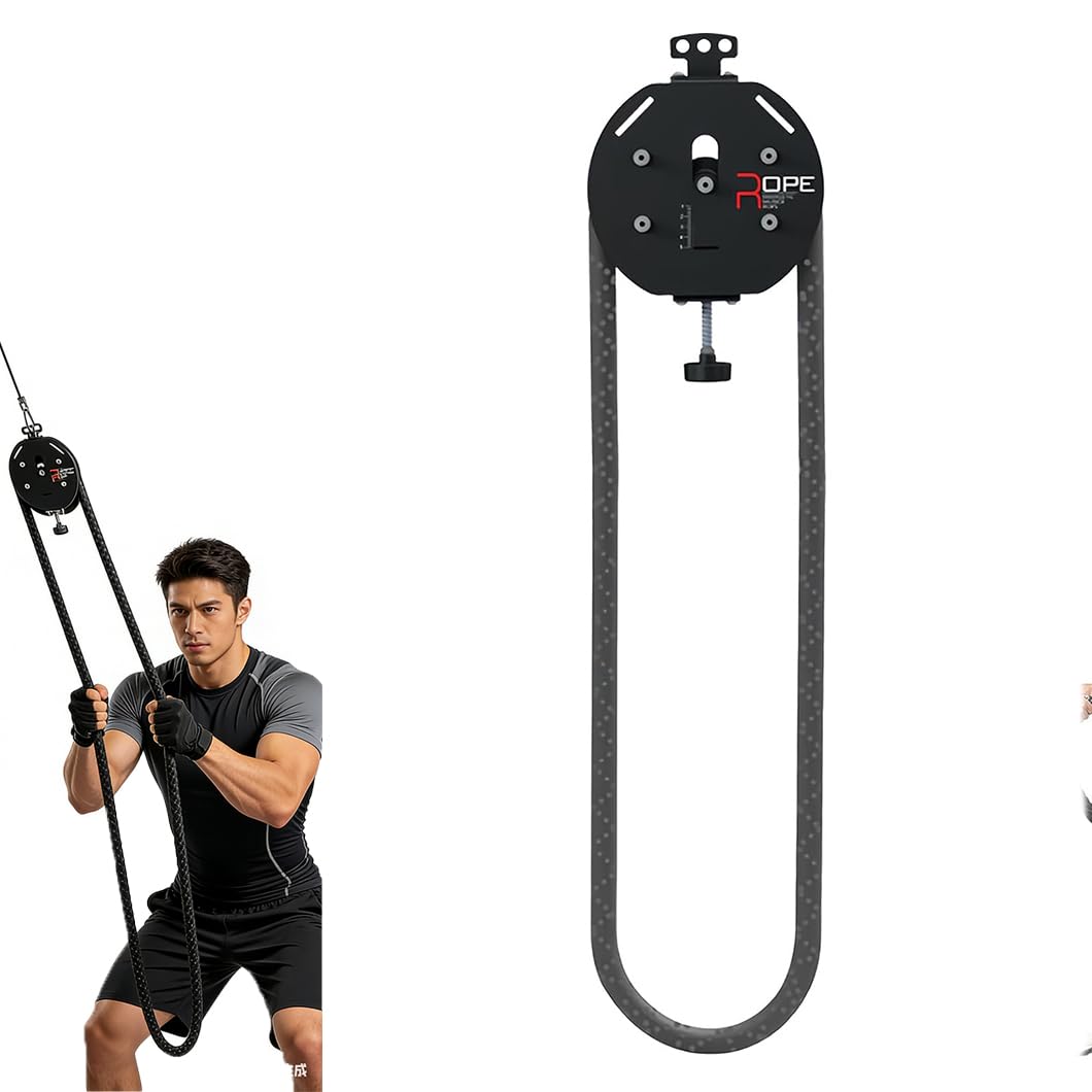 SULQING Portable Gym Equipment With Resistance – Endless Rope Machine, 13ft Premium Nylon Rope, 30kg Adjustable Resistance for Home Gym Grip, Arms, Back & Coordination