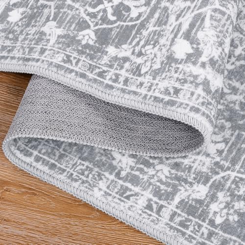 Pauwer Boho Hallway Runner Rug 2x10 Washable Entryway Area Rugs Non Slip Farmhouse Vintage Floor Mat Carpet Runner for Hallways Laundry Room Kitchen Bathroom Bedroom