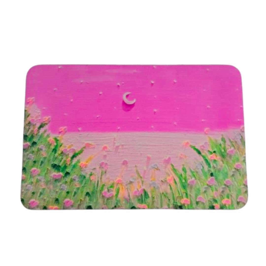 3D Flower Print Bath Mat – Non-Slip Water Absorbent Rug for Bathroom, Kitchen, Front Door, Living Room – Durable Soft Polyester, Quick-Dry, 58x38 cm (Pink with Green, Medium, Rectangular, Floral)-image-37