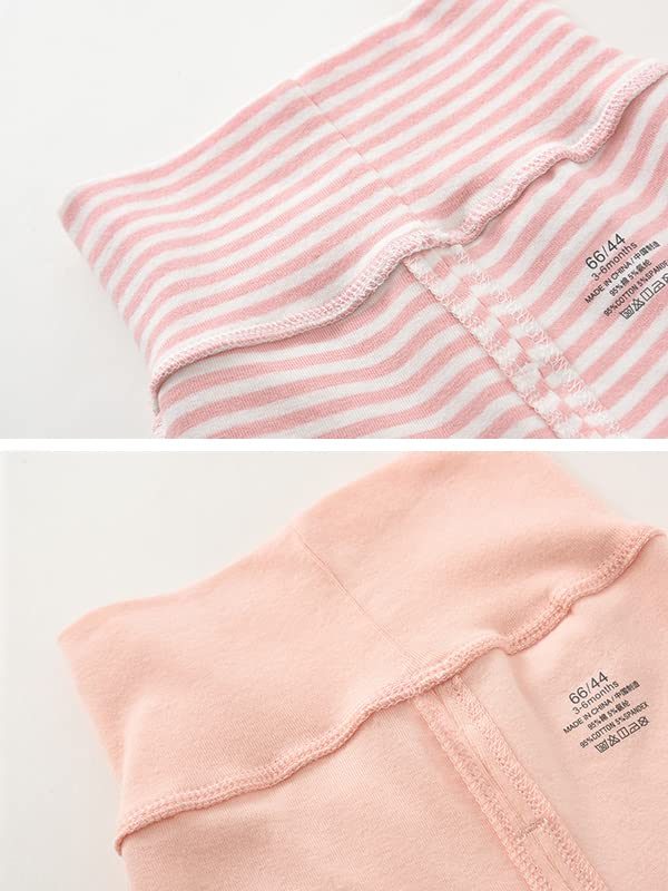 KISLOVE Pantalon bébé garçon Fille avec Pieds pour Unisexe 0-12 Mois