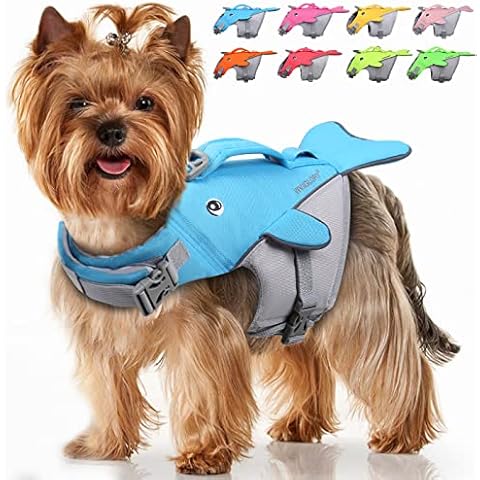 VIVAGLORY Whale-Shape Dog Life Vest Cover
