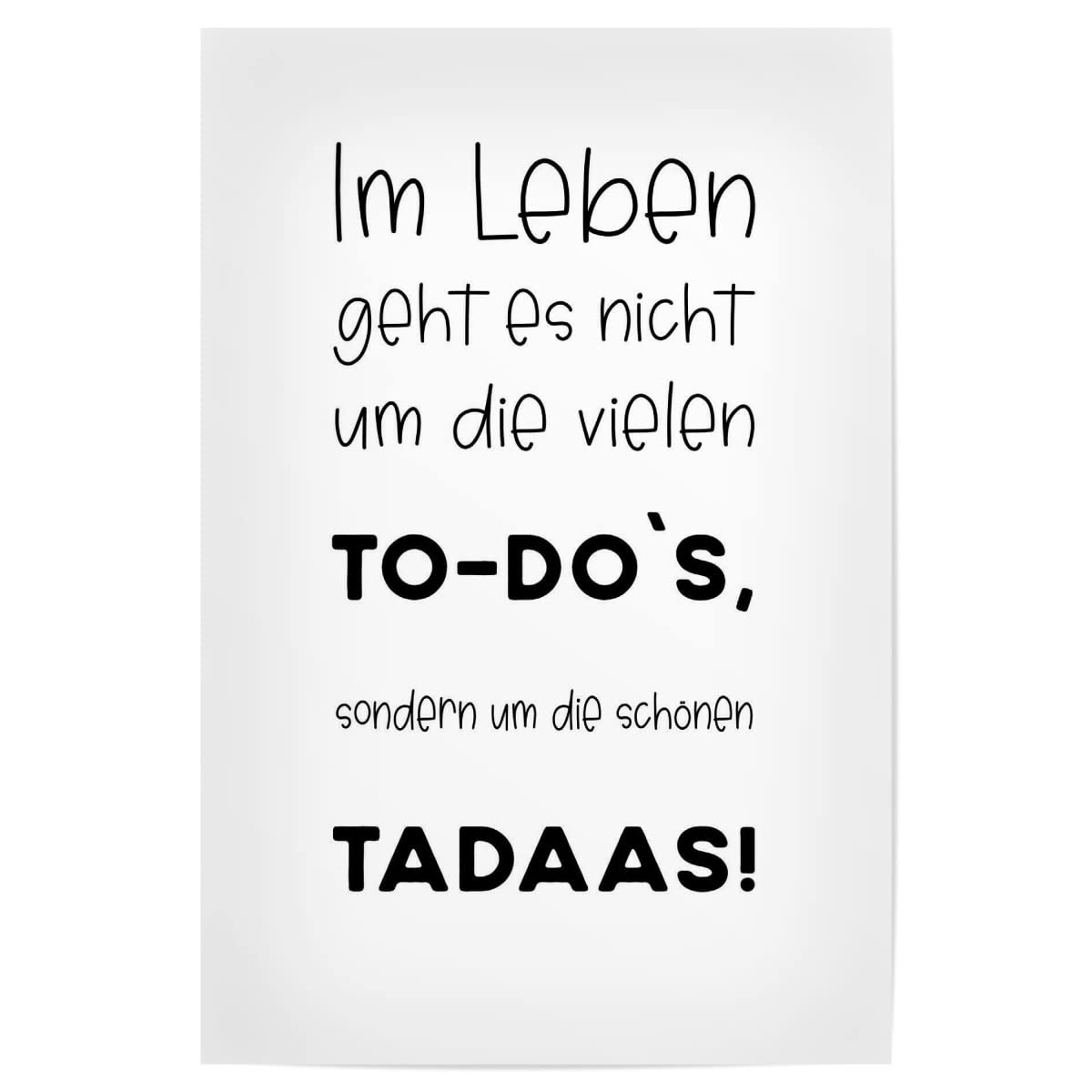 Poster „Hi“ In Rosarot – 45x30 Cm, Hochwertiger Kunstdruck Auf Fotopapier 233 G/m²