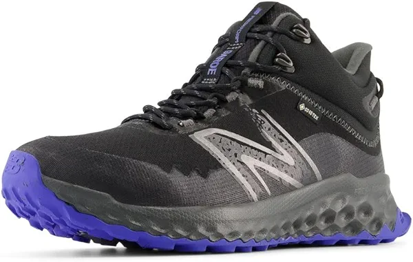 New Balance Men's Fresh Foam Garoé V1 Midcut GTX Trail Running Shoe, Black/Marine Blue/Blacktop, 10