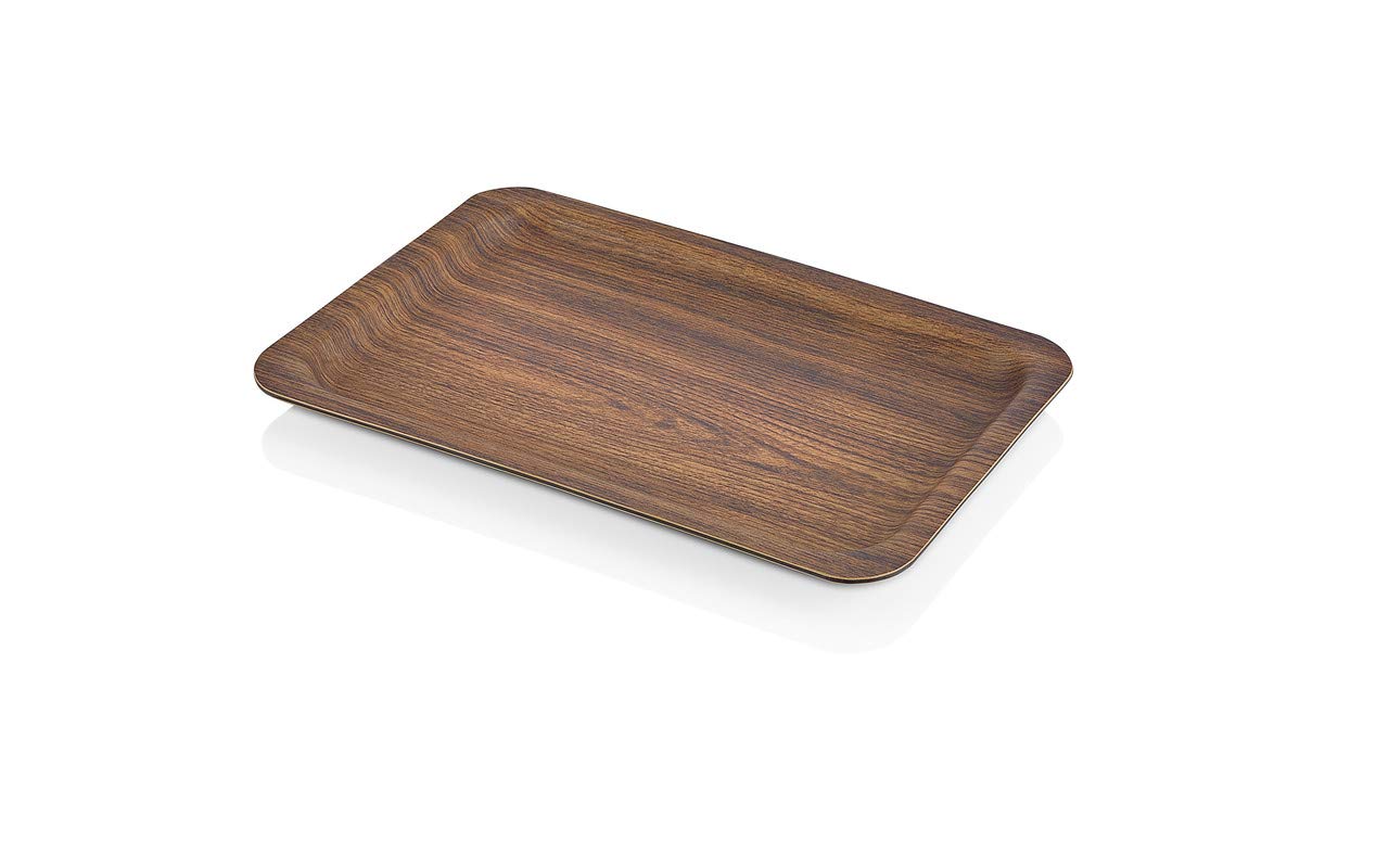 OrchidEVELIN Large Serving Tray for Breakfast, Drinks, Snack for Dining/Coffee Table. Bed Table Tray Platters Food Serving Tray Perfect For Kitchen Hotels Bars - Bed Breakfast Tea Serving Lap Tray.