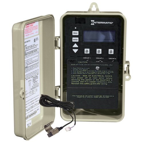 Intermatic PE153P Three Circuit Digital Time Switch Outdoor Case