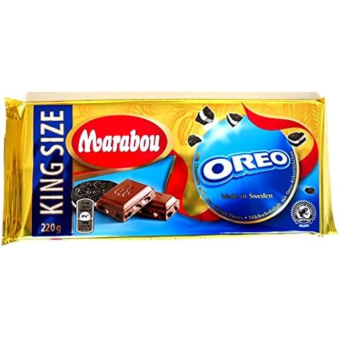 10 x MARABOU OREO CHOKOLAD SCHOKOLADE MIT OREO KEKS 220g Incl. Goodie Cover