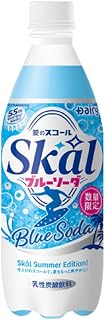 南日本酪农 斯科尔蓝苏打 PET 500毫升×24瓶装 塑料瓶 Derie 爱的斯科尔 Skal 乳性饮料 碳酸饮料