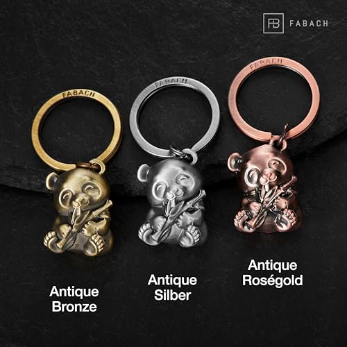 FABACH Panda Bär Schlüsselanhänger Tao - Süßer Panda-Bär Glücksbringer für Damen - Bär Anhänger für Beste Freundin - Geschenk für Bären Liebhaber