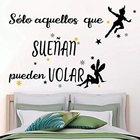 Docliick® Frase motivadora vinilo habitación "SÓLO AQUELLOS QUE SUEÑAN.." Cover