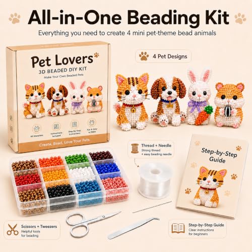 Animales con cuentas 3D en este kit de bricolaje Kelamit interactivo 2