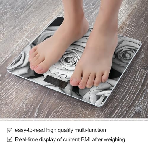 Báscula Digital de Baño con Pantalla LCD y Superficie de Vidrio Templado miniatura 5