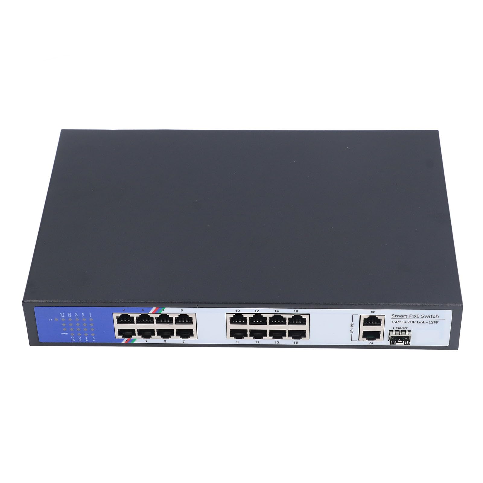 Switch Ethernet a 16 Porte, Trasmissione Dati Ad Alta velocità, Hub di Rete da 38 Gbps con Protezione Contro i Fulmini, Espansione di Rete Flessibile per Casa, Ufficio e Altro