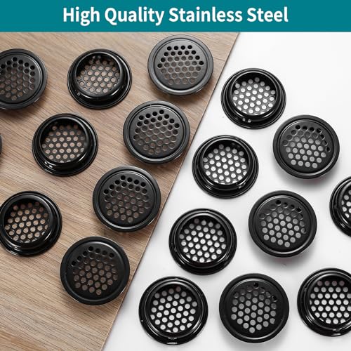 32 Pcs Round Ventilation Mesh Holes, 35mm Round Stainless Steel Air Vents Cover, Air Vent Hole Ventilation Louver - Image 4