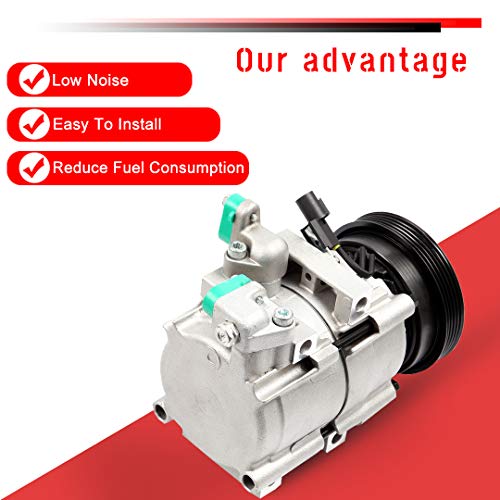 Image of A /C Compressor with Clutch for Kia Optima for Hyundai Santa Fe 2001-2006