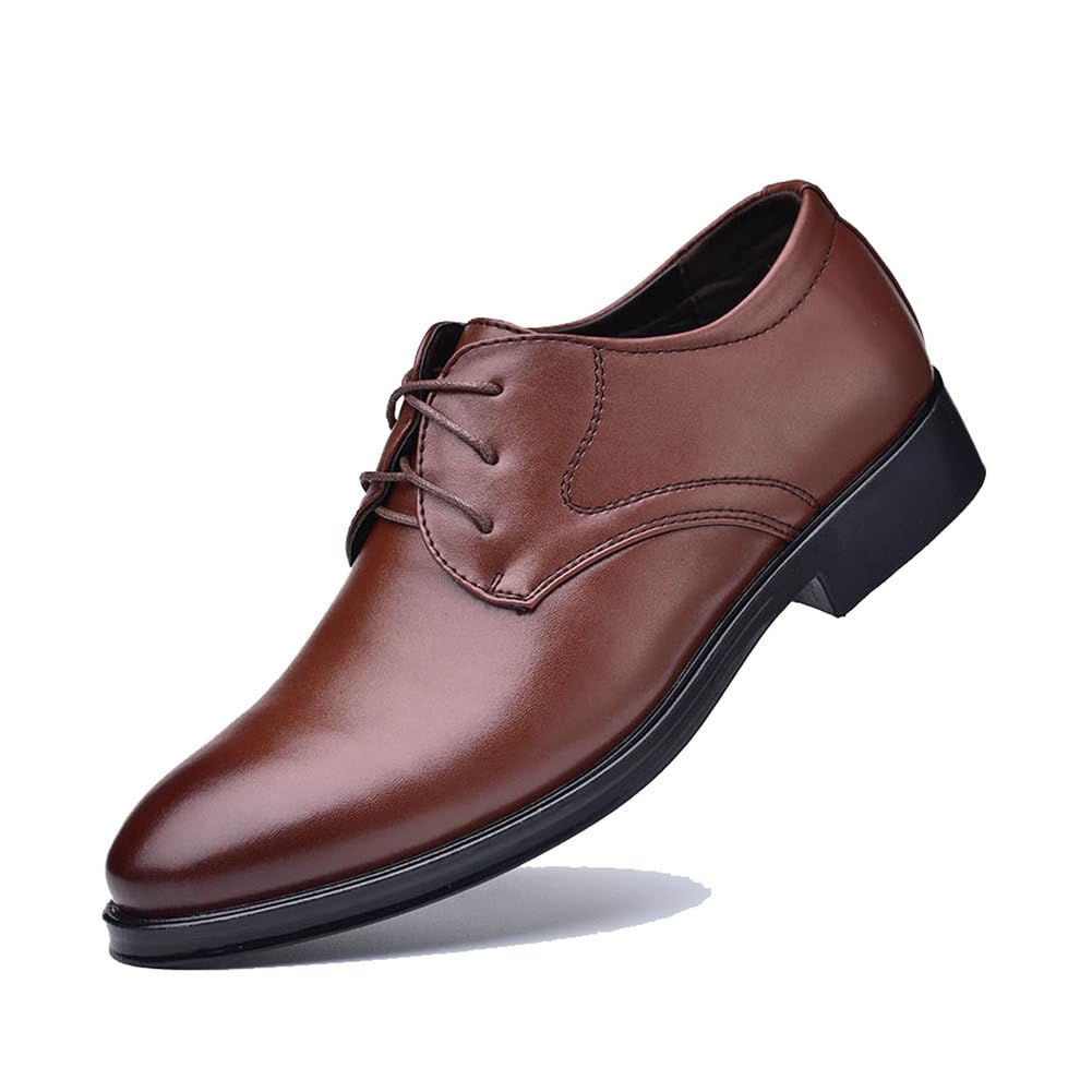 Herren Anzugschuhe Hochzeit Schuhe Klassischer Business Lederschuhe Schnürhalbschuhe Derby Oxfords