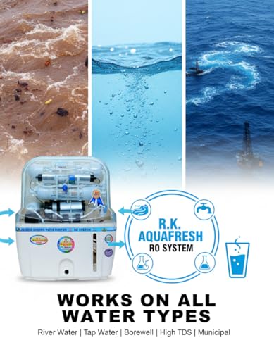 Image of Rk Aqua Fresh India Swift Pure Alkaline Plus Ro Water Purifier With Ro+Uv+Uf+ALKALINE ZINC Copper Tds Adjuster 15 Ltrs Storage Best for Home & Office HTDS Membrane