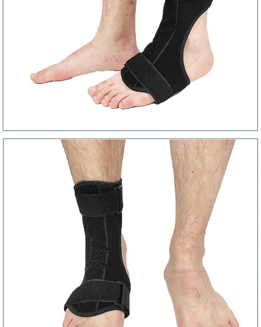 Férulas Nocturnas para Fascitis Plantar, Ortesis para Pie Caído, Articulación De Tobillo Ajustable, Soporte Fijo para Pie para Tendinitis De Aquiles/Dolor De Talón