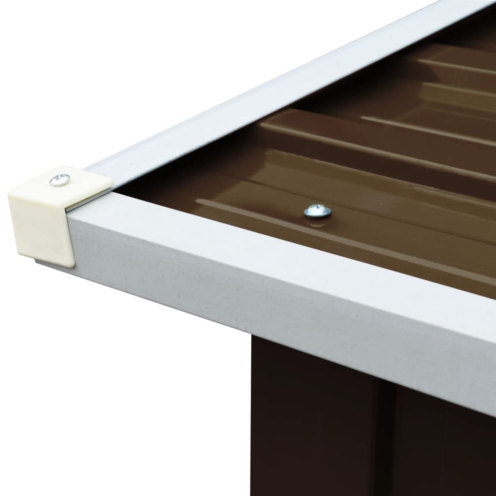 Homgoday Caseta jardín para leña Acero galvanizado marrón 172x91x154 cm Leñera Registro de Leña, Estantería para leña de Chimenea para Interior y Exterior Soporte de Madera