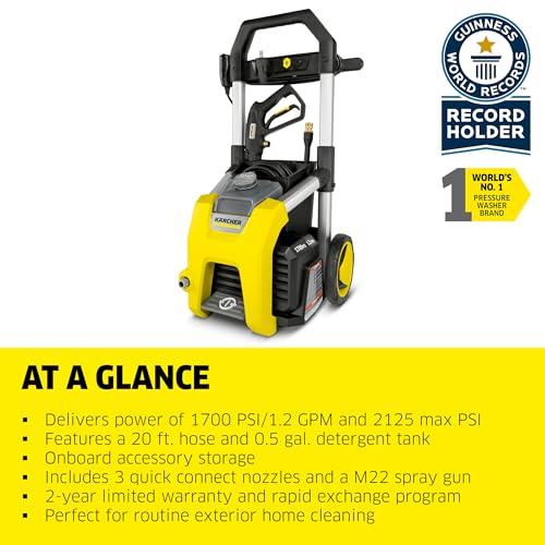 Karcher 1.106-109.0 Kärcher K1700 Max 2125 Psi Electric Pressure Washer thumb #1