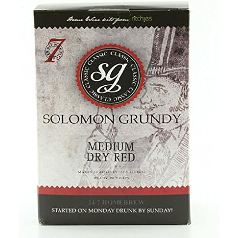 Solomon Grundy Medium Dry Red 30 Bottle Home Brew Wine Kit Cover