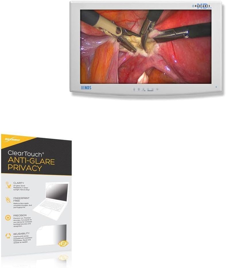 BoxWave Screen Protector Compatible With NDSsi Radiance Ultra LCD Monitor (27 in) - ClearTouch Anti-Glare Privacy (2-Pack), Privacy Screen Protector Flexible Film Anti-Glare