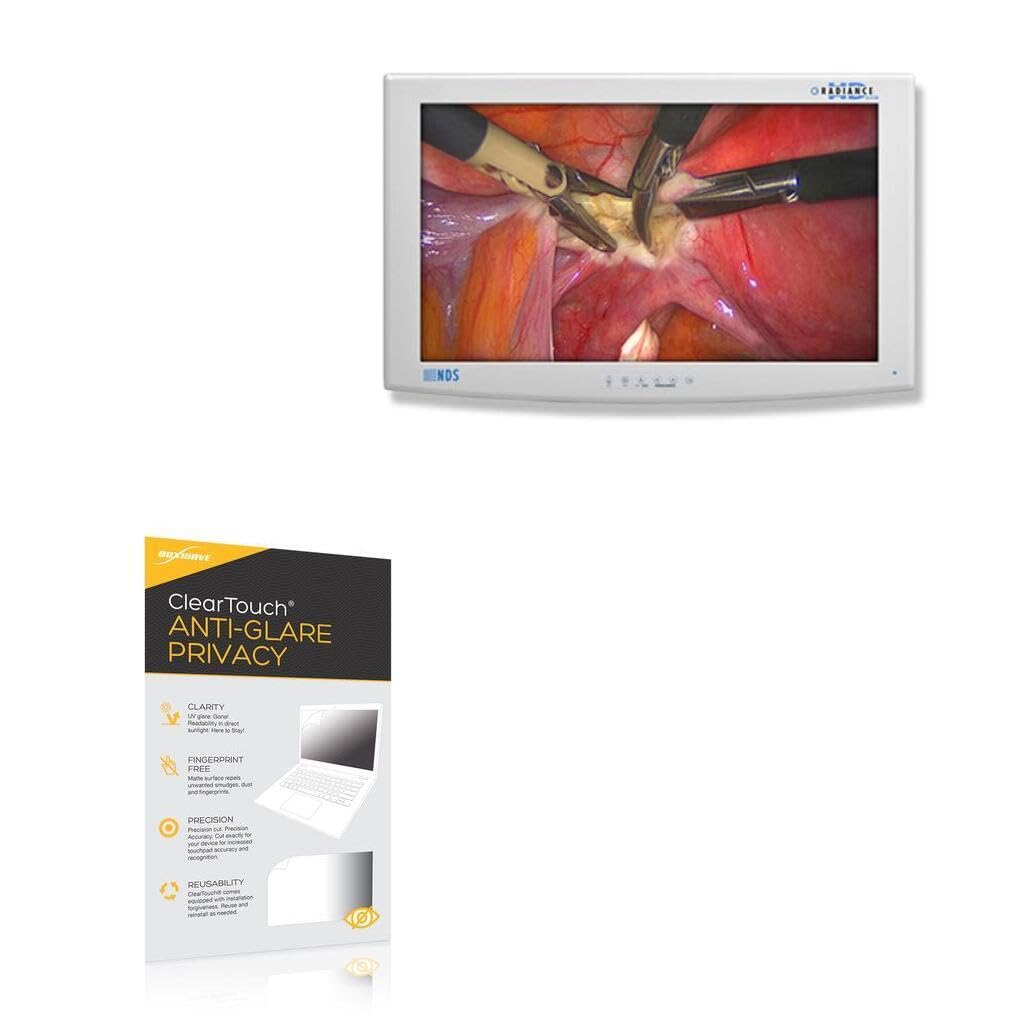 BoxWave Screen Protector Compatible With NDSsi Radiance Ultra LCD Monitor (27 in) - ClearTouch Anti-Glare Privacy (2-Pack), Privacy Screen Protector Flexible Film Anti-Glare