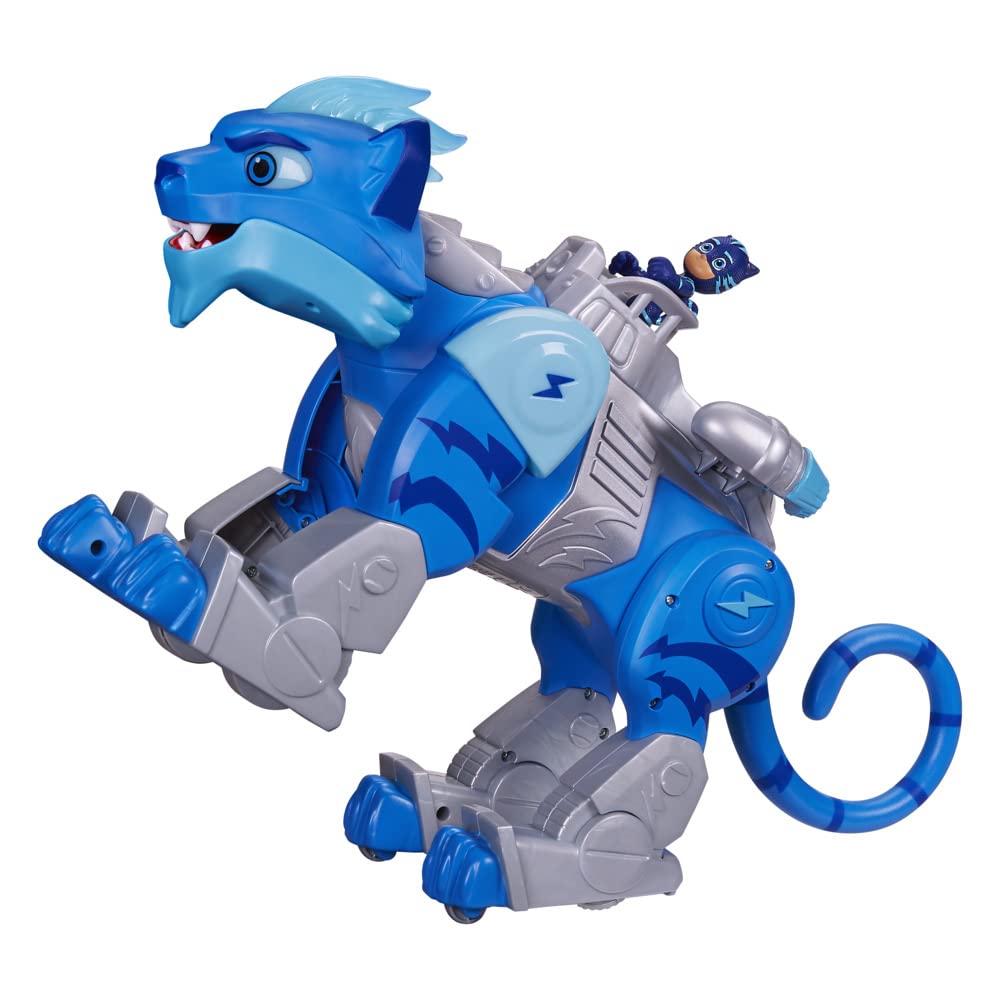 PJ Masks Animal Power Charge and Roar, Power Cat Kleinkindspielzeug, motorisiertes Spielzeug mit über 20 Lichtern und Geräuschen, ab 3 Jahren (French Version)