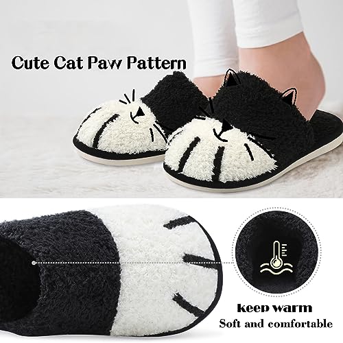 MAXTOP Women's Cat Paw Cozy Slippers Warm Gifts for Women Men with Memory Foam Trendy Cute Fuzzy Winter House Shoes Indoor Outdoor2