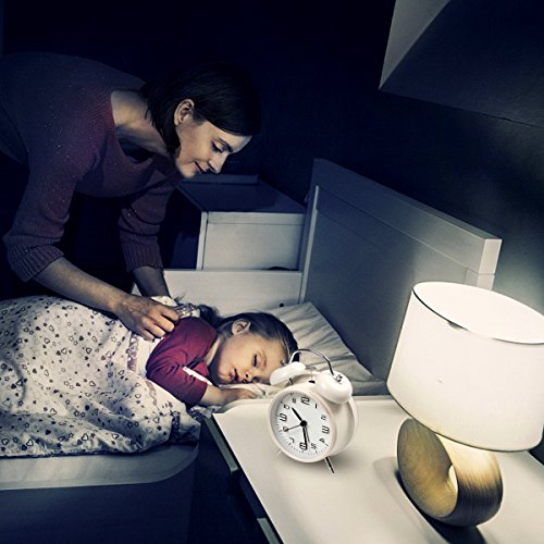 Orologio sveglia a doppia campana da 10,2 cm, a