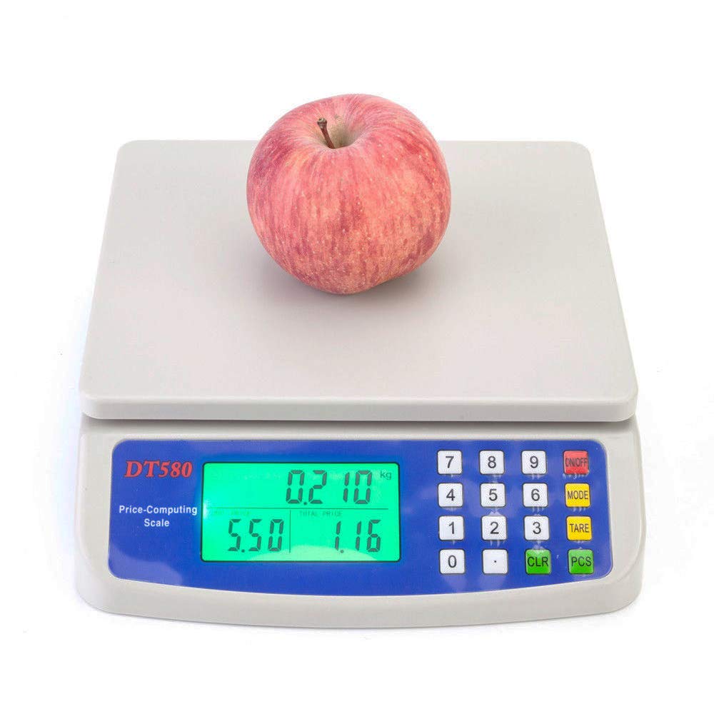 Thaweesuk Shop Electronic Digital Weight 33LB 15kg1g Price Computing Food Meat Kitchen Scale 8.27