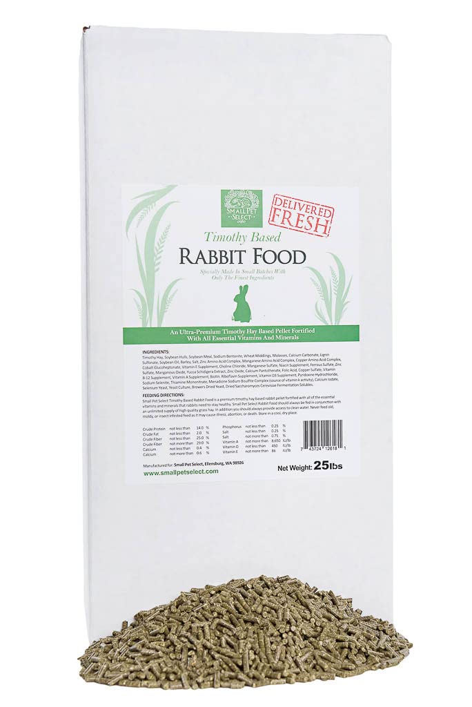 timothy based rabbit pellets