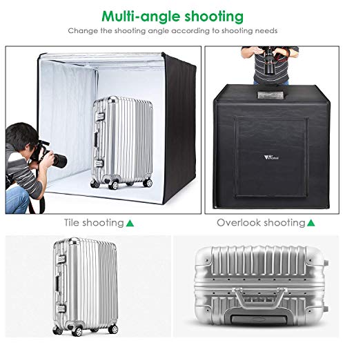 amzdeal Photography Light Box 32in Upgraded Photo Studio Professional Photography Tent with LED Ligh - //coolthings.us