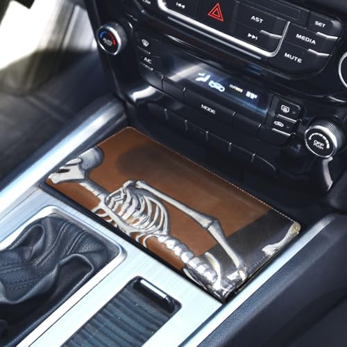 Organizador de documentos para carro cuero miniatura 4