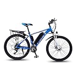 ✔ [Größe]: Die Größe dieses 26-Zoll-Elektro-Mountainbike ist 183x95x110cm / 72x37.4x43.3 Zoll. Darüber hinaus verfügt das Produkt auch eine Handy-Ladefunktion und einen Rücksitz, die für Sie Platz Gegenstände oder carry Personen bequem ist ..