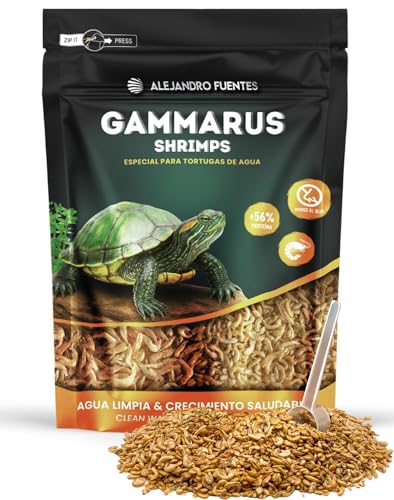 AF® Crevette Tortue d'eau, 750ml Nourriture Tortue d'eau +56% Protéines, Snack Naturel Réduit...