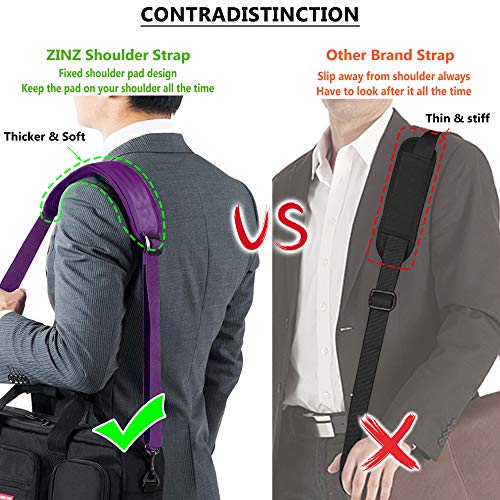 Image of ZINZ Bag Shoulder Strap, Padded Adjustable Shoulder Strap Replacement