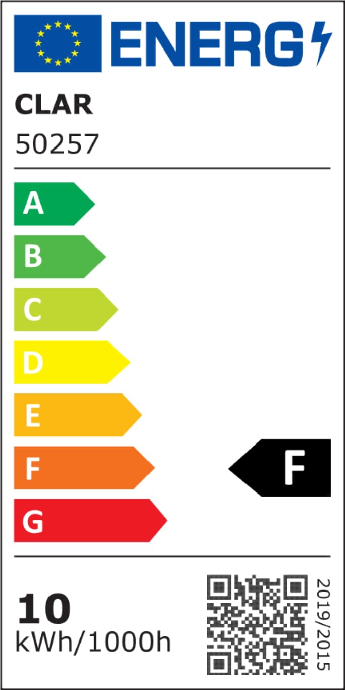 CLAR - Bombillas LED E27 10W 6500K, Luz Fría, Bombilla LED Blanco Frío (Pack 10)