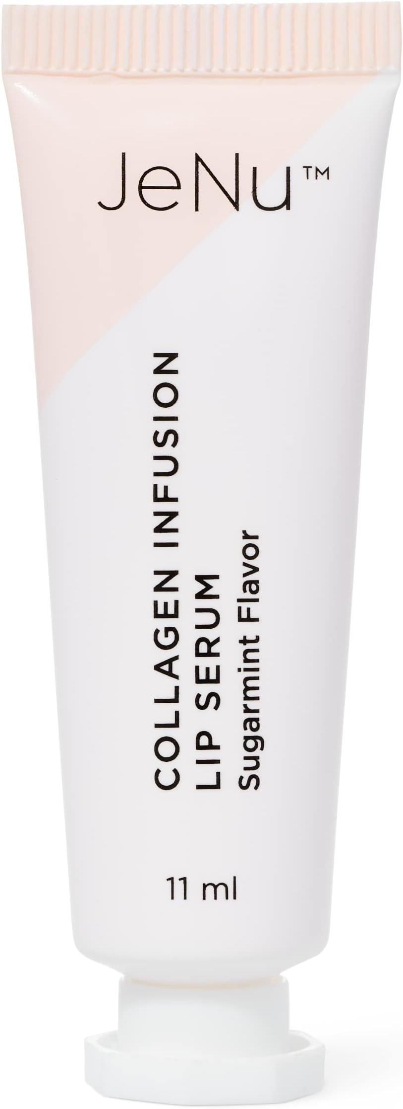 Trophy Skin JeNu Collagen Infusion Lip Serum - Lip Plumper and Moisturizer with Sugarmint Flavor, Peppermint Oil, Beeswax, Sunflower Oil, and Ginger Root Extract - 11 mL