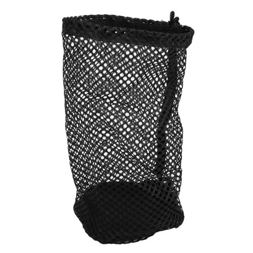 VGEBY Nylon Mesh Ball Bag, Mesh Drawstring Ball Bag with Sliding Drawstring Lock Closure See Through Equipment Bag for Gym Shower, VGEBYuwec0gaxiy